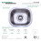 Gourmetier KU14167BN Undermount Single Bowl Kitchen Sink  Brushed 2