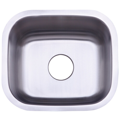 Gourmetier KU14167BN Undermount Single Bowl Kitchen Sink  Brushed