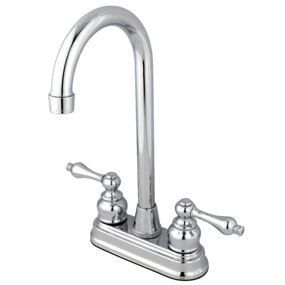 Kingston Brass KB491AL Victorian 4"" Centerset High Arch Bar Faucet  P