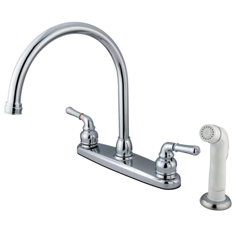 Photos - Tap Hidden Part Kingston Brass KB791 Magellan 8-Inch Centerset Kitchen Faucet Polishe