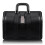 V Series | MORGAN | 17"""" Leather Litigator Laptop Briefcase - Black 1