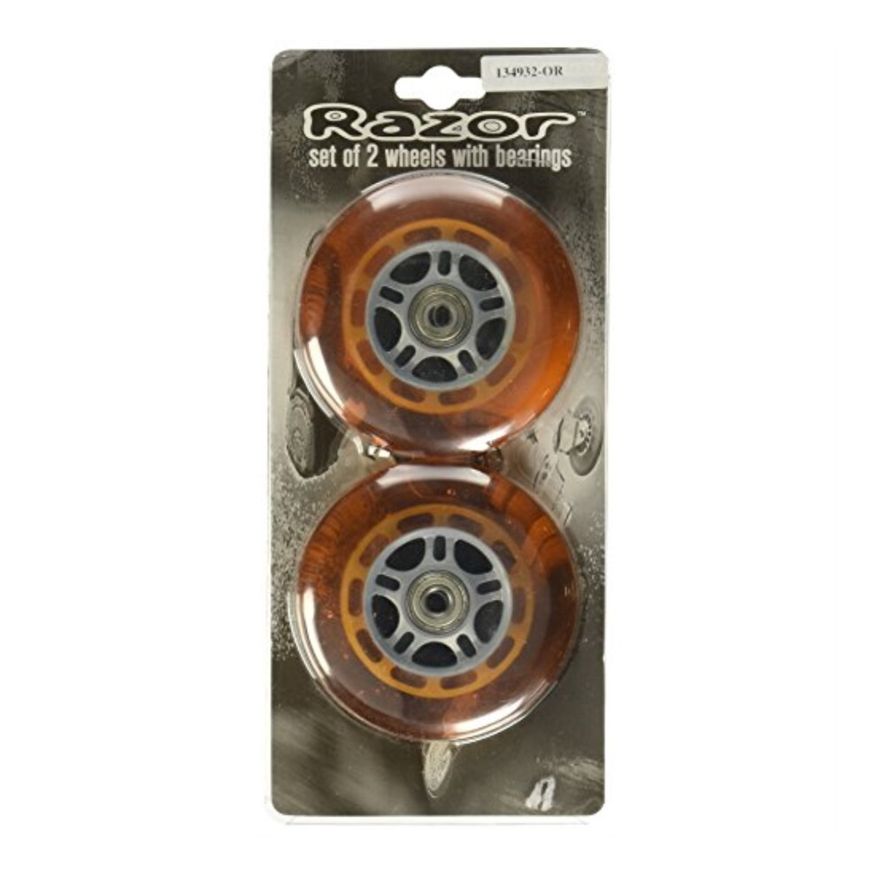 A Scooter Series Wheels with Bearings (set of 2) - Orange