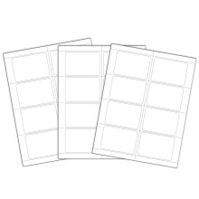 Laserprinter naambadges wit 8/vel 3 3/8 x 2 1/3 200/BX 9237
