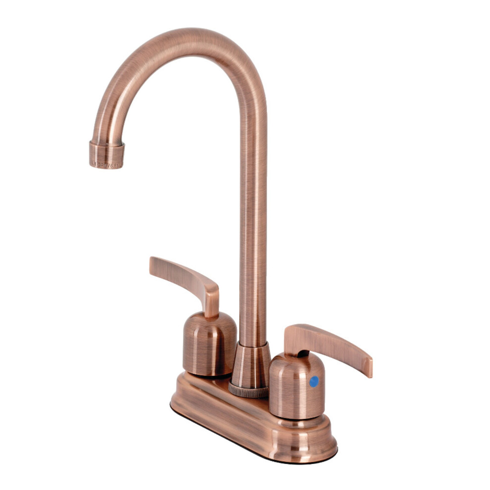Kingston Brass KB849EFLAC Centurion Bar Faucet  Antique Copper