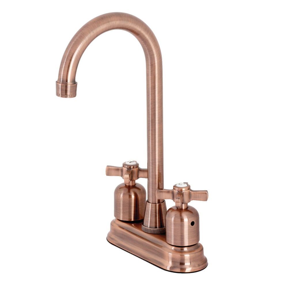 Kingston Brass KB849ZXAC Millennium Bar Faucet  Antique Copper