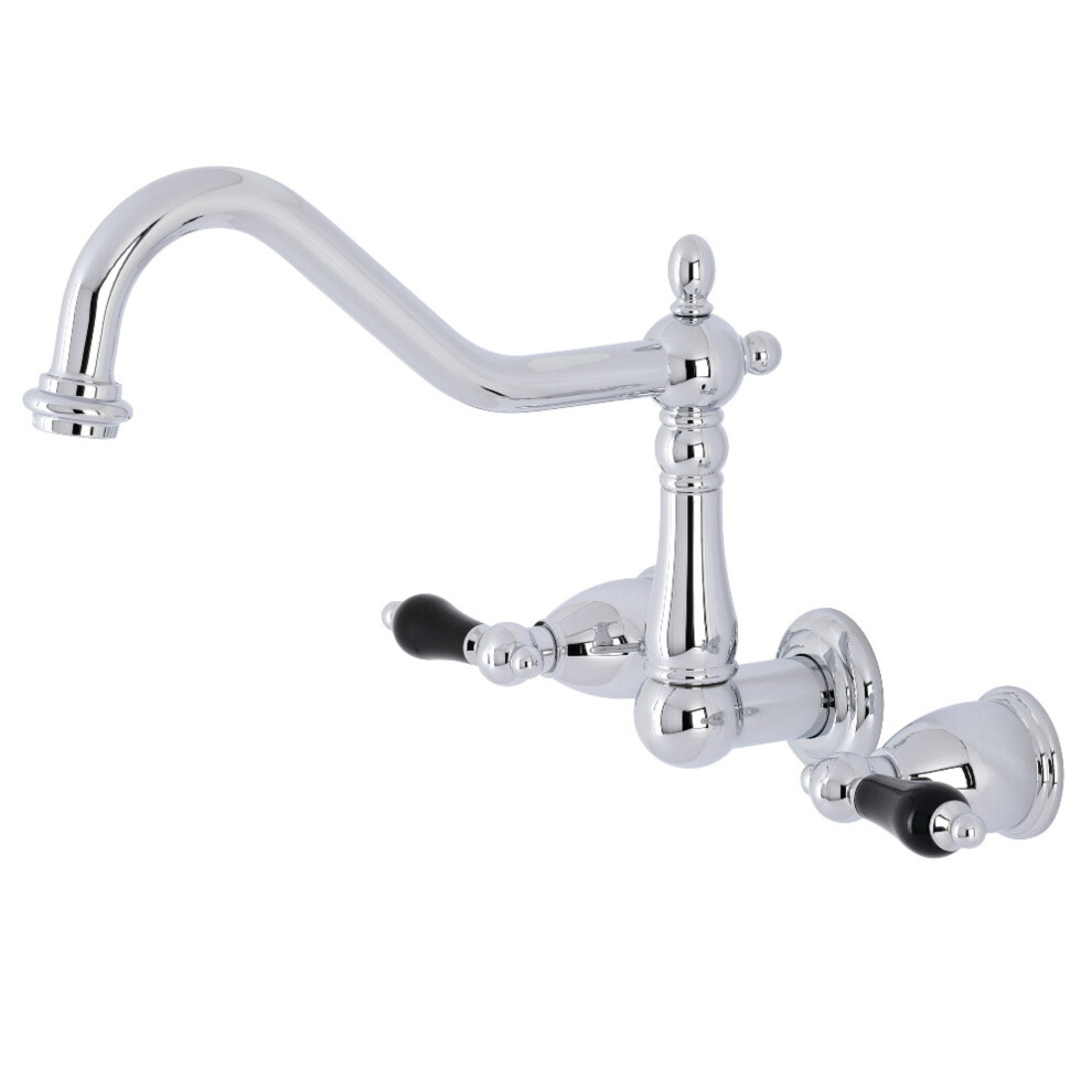 Kingston Brass KS1281PKL Duchess Wall Mount Kitchen Faucet  Polished C
