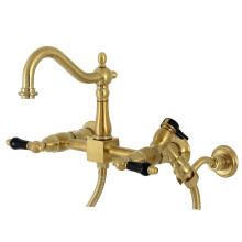 Kingston Brass KS1267PKLBS Duchess K?chenarmatur mit Wandmontage, mit