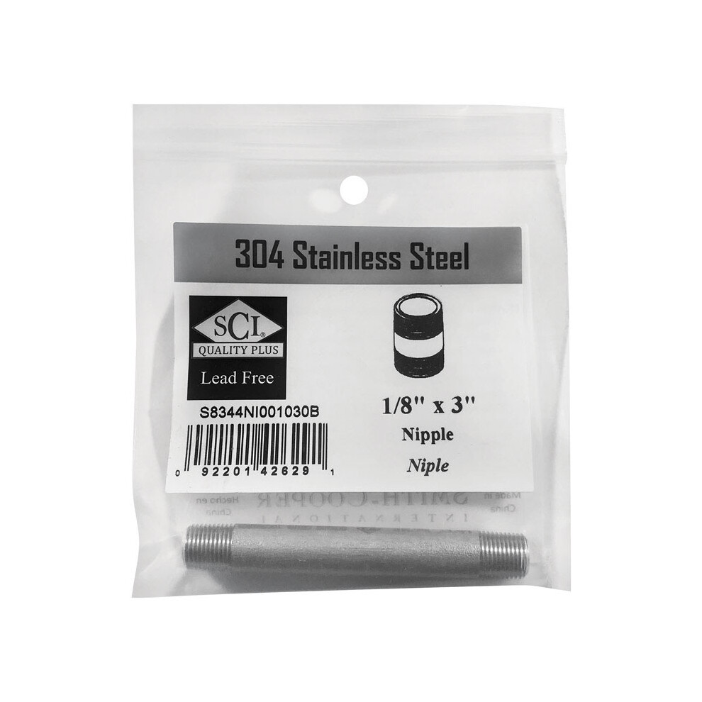 Nipple Ss 1/8""X3"" (Pack Of 1) 092201426291