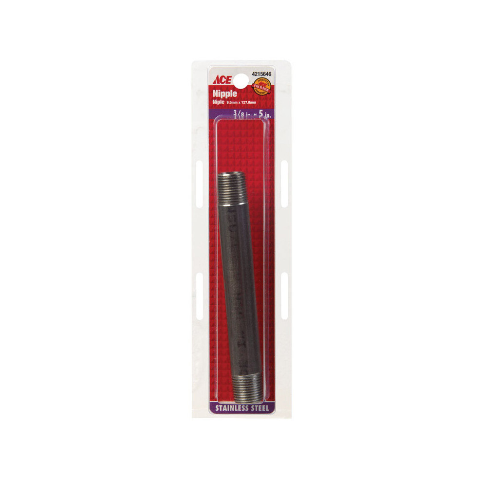 Nipple Ss 3/8"" X 5"" (Pack Of 1) 092201426451