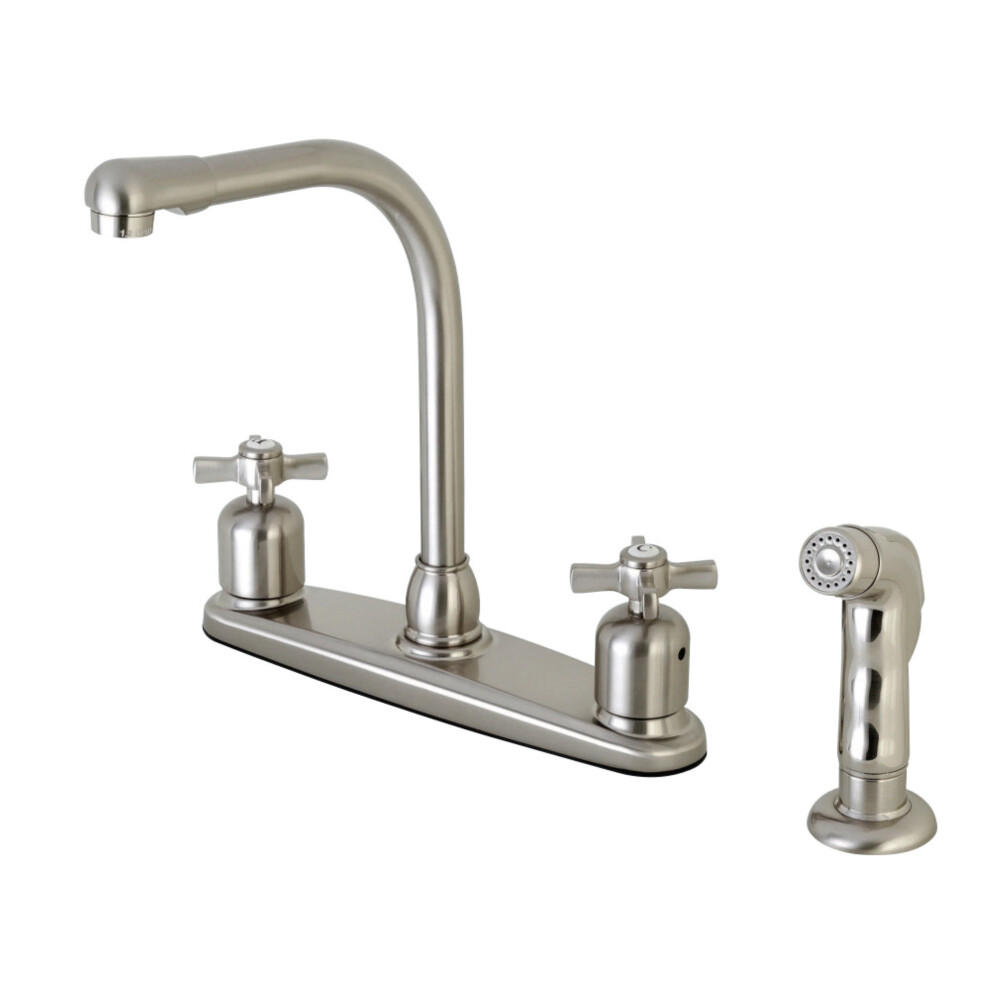 Photos - Kitchen Sink Kingston Brass FB758ZXSP Millennium 8-Inch Centerset Kitchen Faucet wi B0768T9D7K 