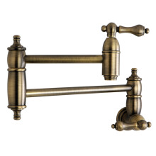 Kingston Brass KS3103AL Restoration Wall Mount Pot Filler Kitchen Fauc