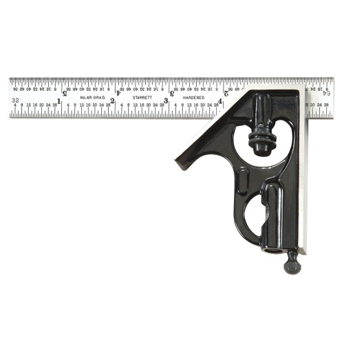 Starrett C33H-6-4R 6"""" Combination Square with Square Head