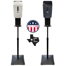 Automatisk berringsfri universal dispenser fr handdesinfektion och golvstativstation Tillverkad i USA. Frgalternativet r vitt.