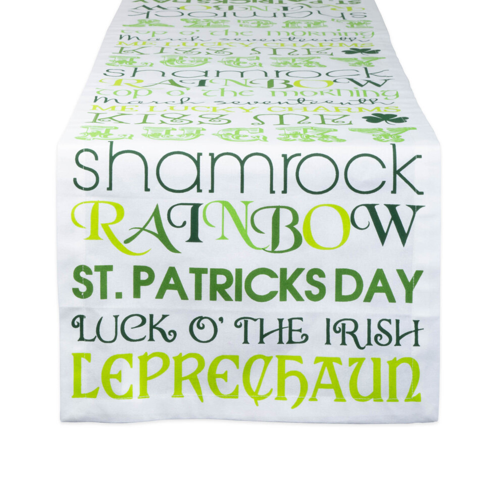 DII St Patricks Day Print Table Runner 14x72-image-OPC-PFPFXVJ-NEW