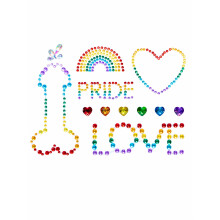 Pride adhesive body jewels sti - O/S / MULTICOLOR