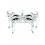 Masquerade adhesive face jewel - O/S / CLEAR 1