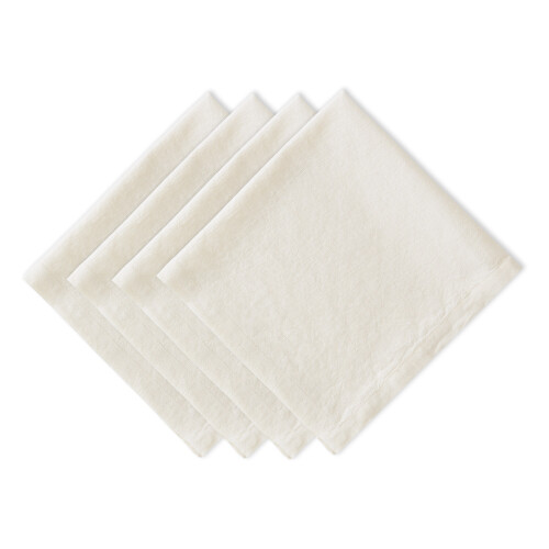 DII Cream Sugar pellavalautasliina (4 kpl sarja)