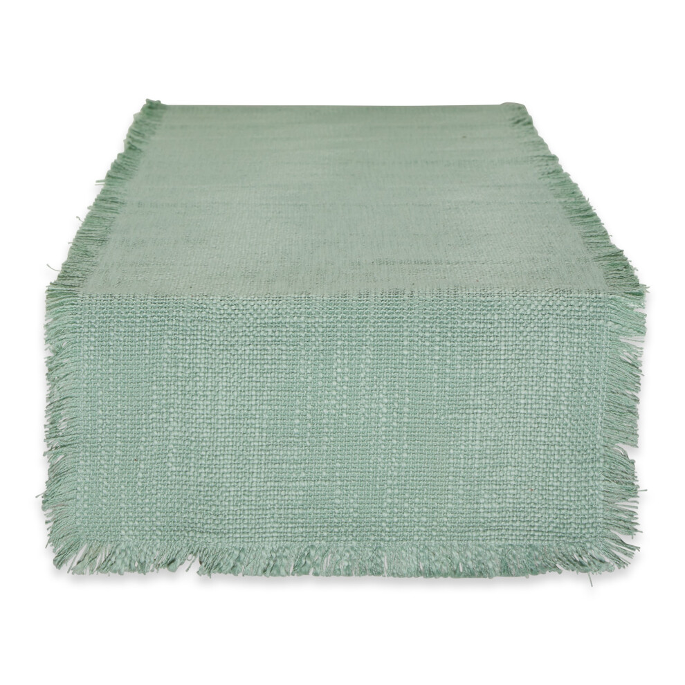 DII Jadeite Basket Fringe Table Runner 14x72-image-OPC-PFPFZGB-NEW
