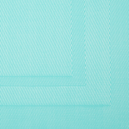 DII Aqua PVC Doubleframe Table Runner 14x72 2