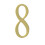 2 tum mssing sjlvhftande adressnummer. Antal: 8 1