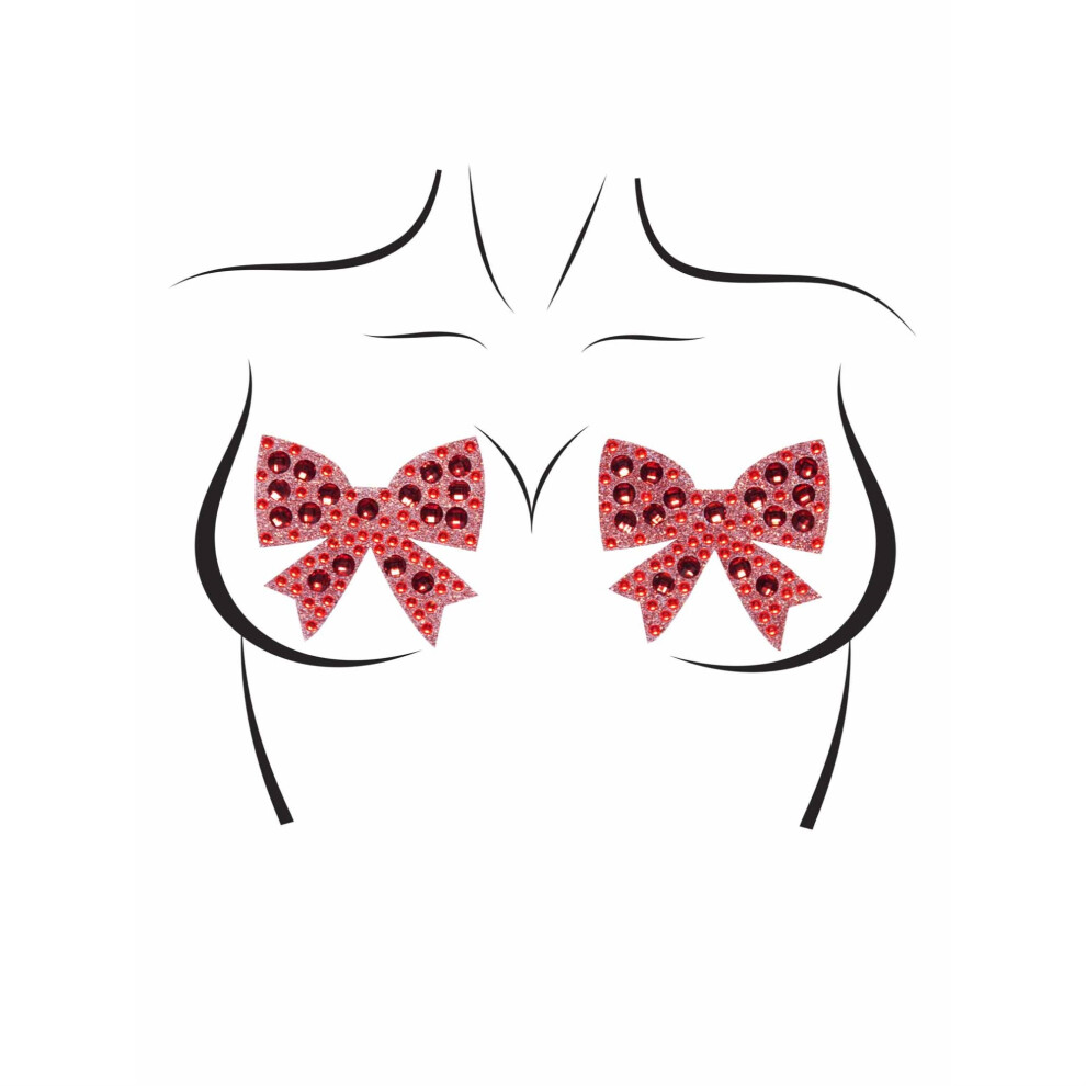 Leg Avenue Rhinestone Bow Nipple Jewels.