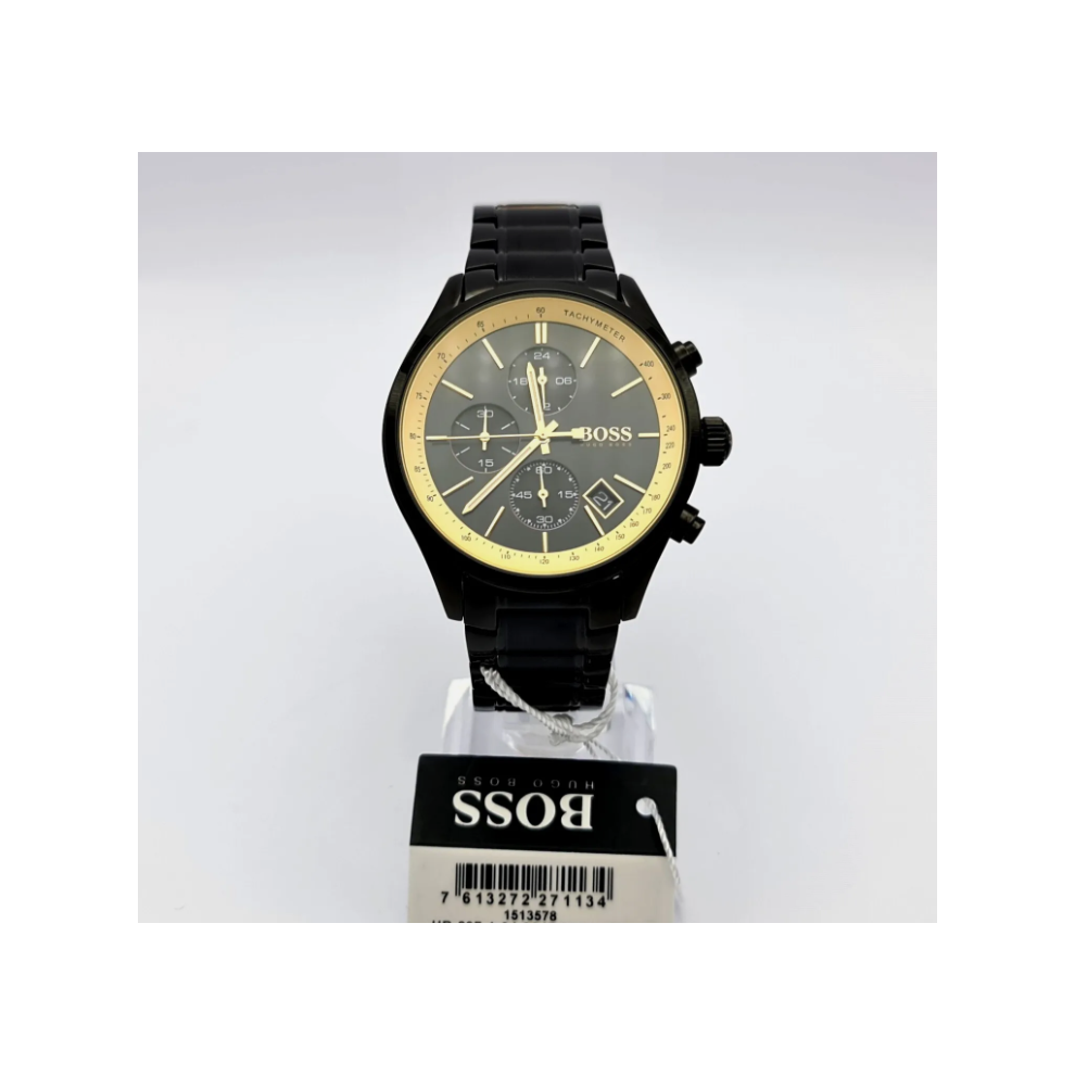 Hugo Boss 1513578 Grand Prix Black 44mm Stainless Steel Men's Watch