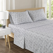 Comfort Spaces 100% Cotton Sheets Queen Breathable Naturally Cool Co