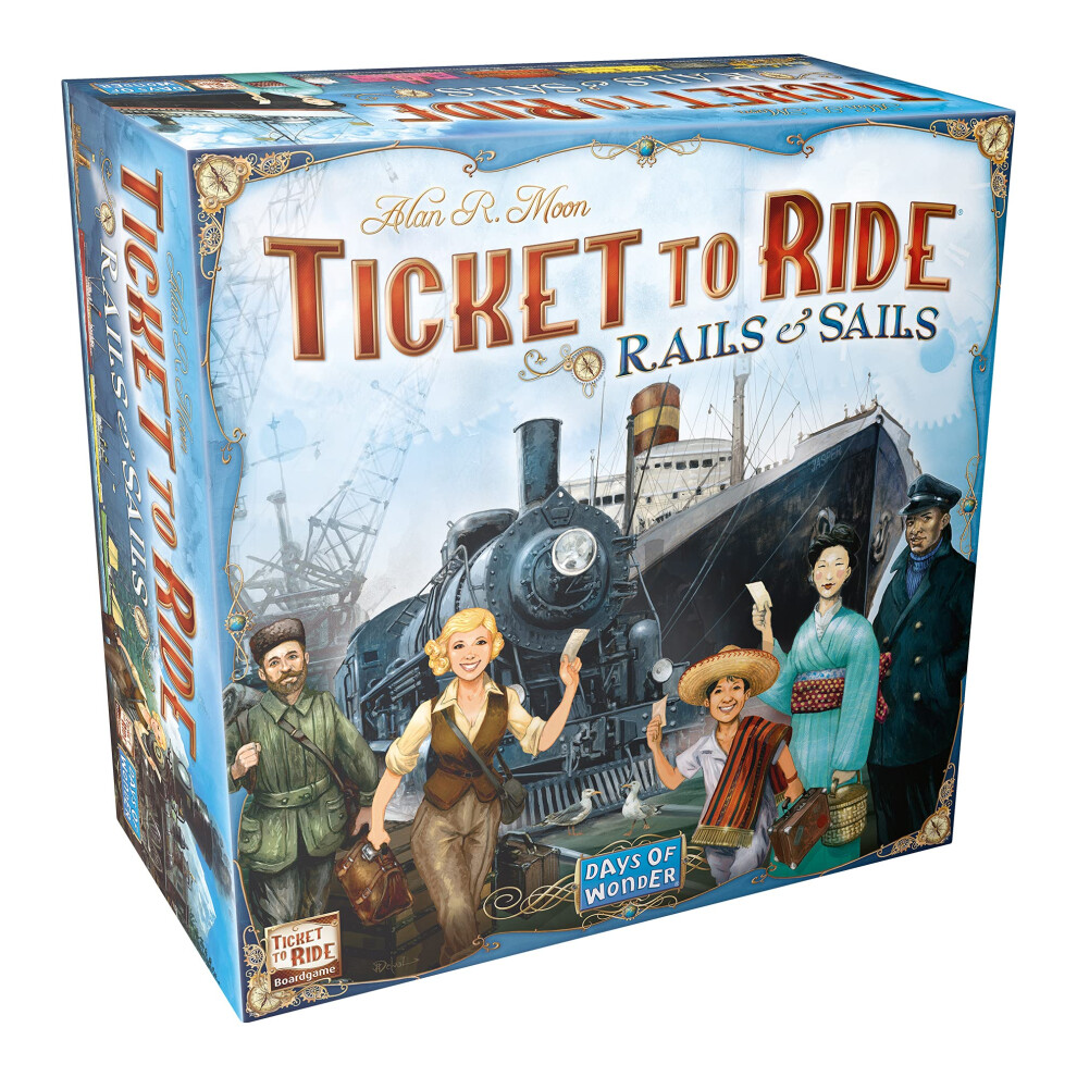 Ticket to Ride Rails & Sails Board Game  Train Route-Building Strategy