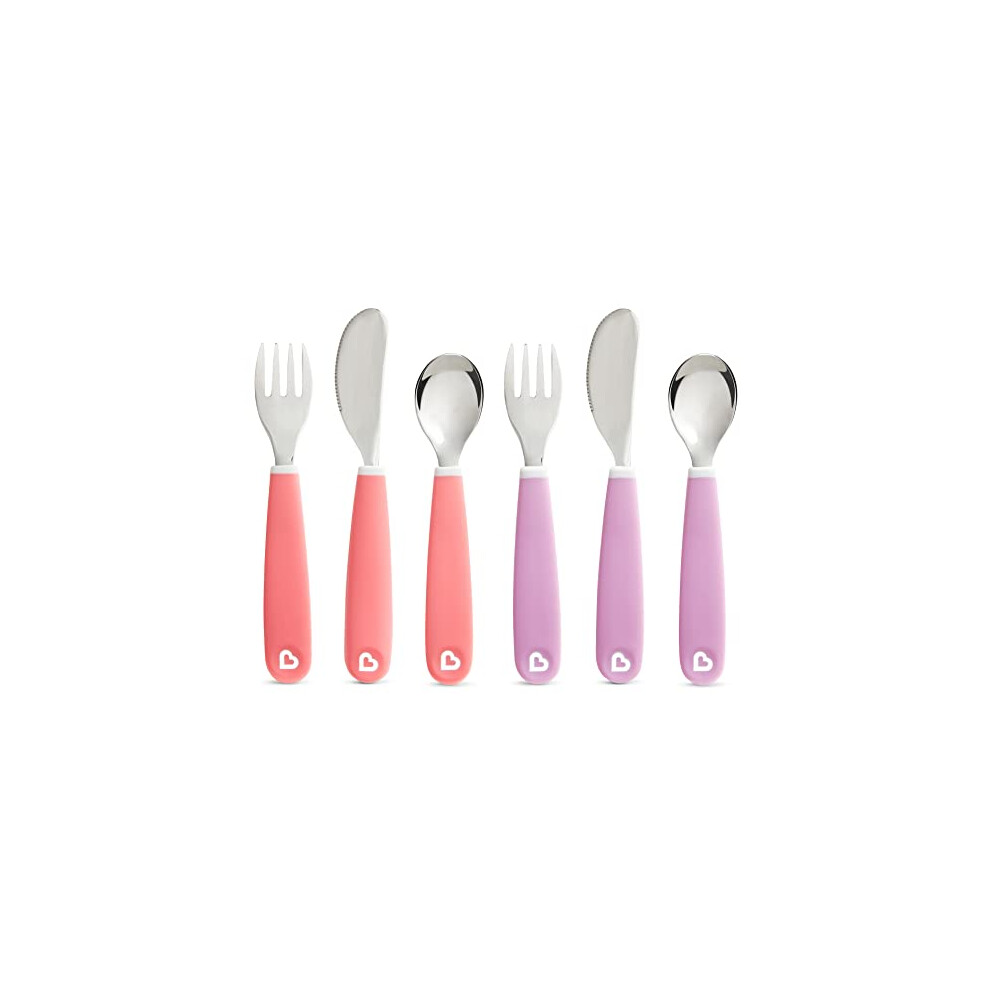 Munchkin? Splash? Toddler Fork  Knife and Spoon Utensil Set  6 Pack  P