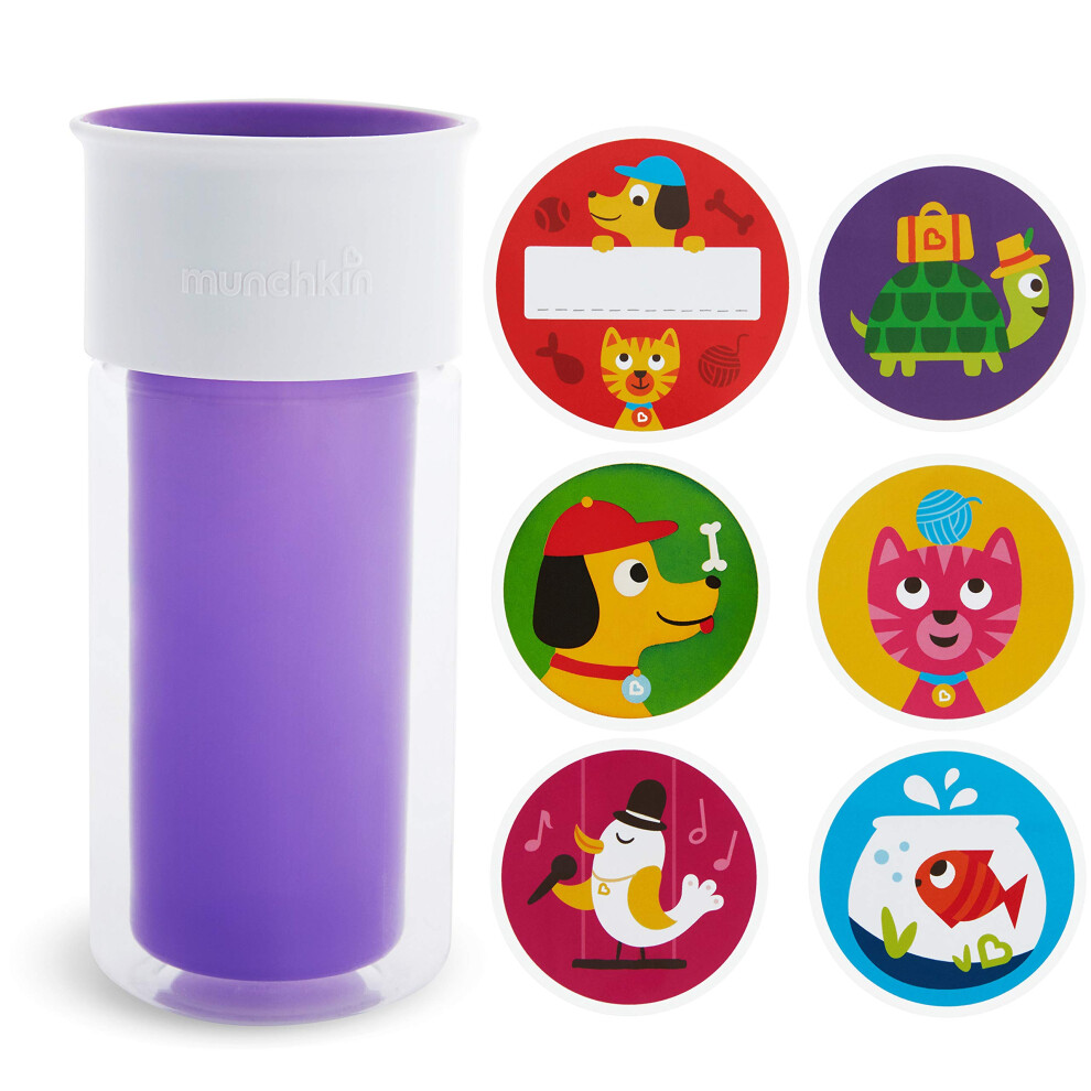 Munchkin? Miracle? 360 Insulated Sippy Cup  Includes Stickers to Custo