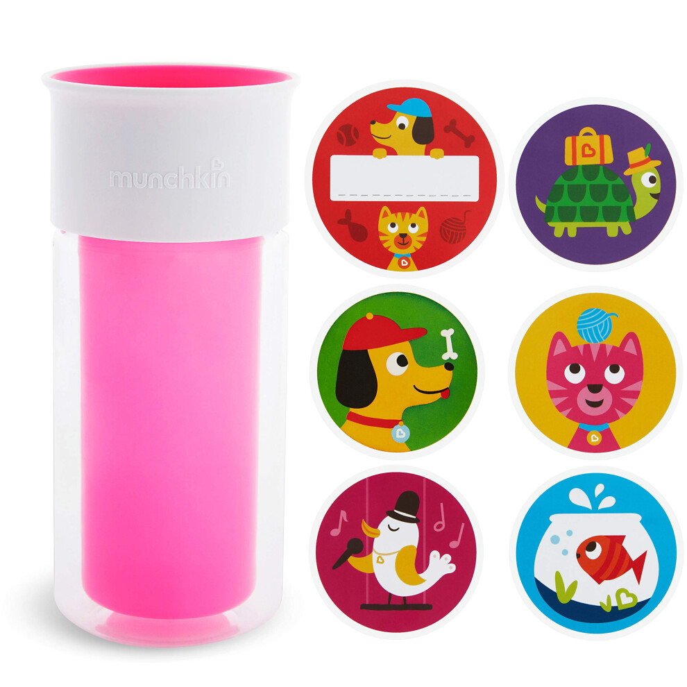 Munchkin? Miracle? 360 Insulated Sippy Cup  Includes Stickers to Custo