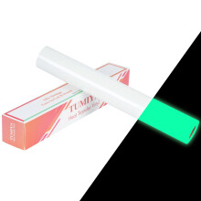 TUMIYA Glow in The Dark HTV Vinyl - 12 Inches x 8 Feet Green Heat Tran