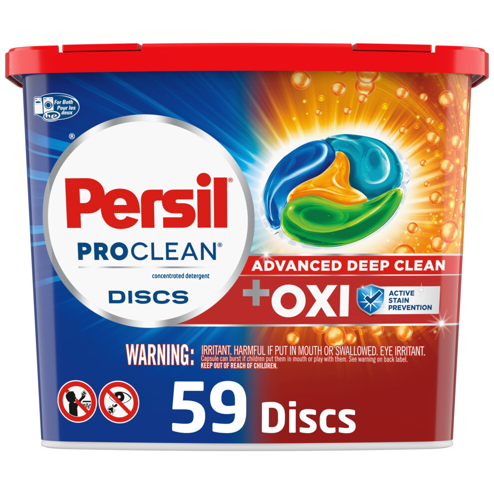 Persil Discs Laundry Detergent Pacs  Oxi  59 Count