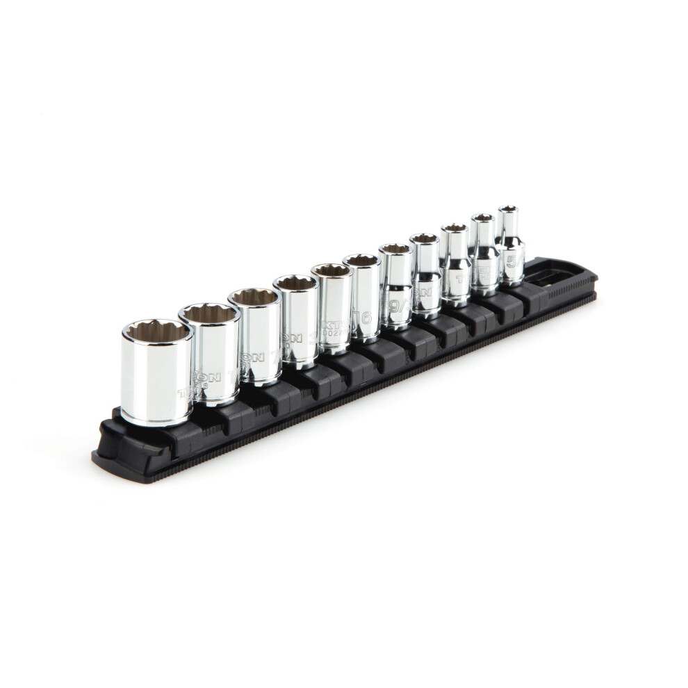 Photos - Other Hand Tools TEKTON 1/4 Inch Drive 12-Point Socket Set 11-Piece  S SHD90103(5/32-9/16 in.)