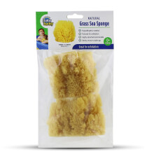 Baby Buddy Natur-Gras-Seeschwamm fόr Neugeborene Unverzichtbar fόr die Badewanne Strukturiert fόr sanftes Peeling Hypoallergen 2 Stόck