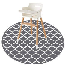 Round Splat Mat for Under High Chair/Arts/Crafts by CLCROBD 53"""" Baby Anti-Slip Food Splash and Spill Mat for Eating Mess Waterproof Floor Protecto