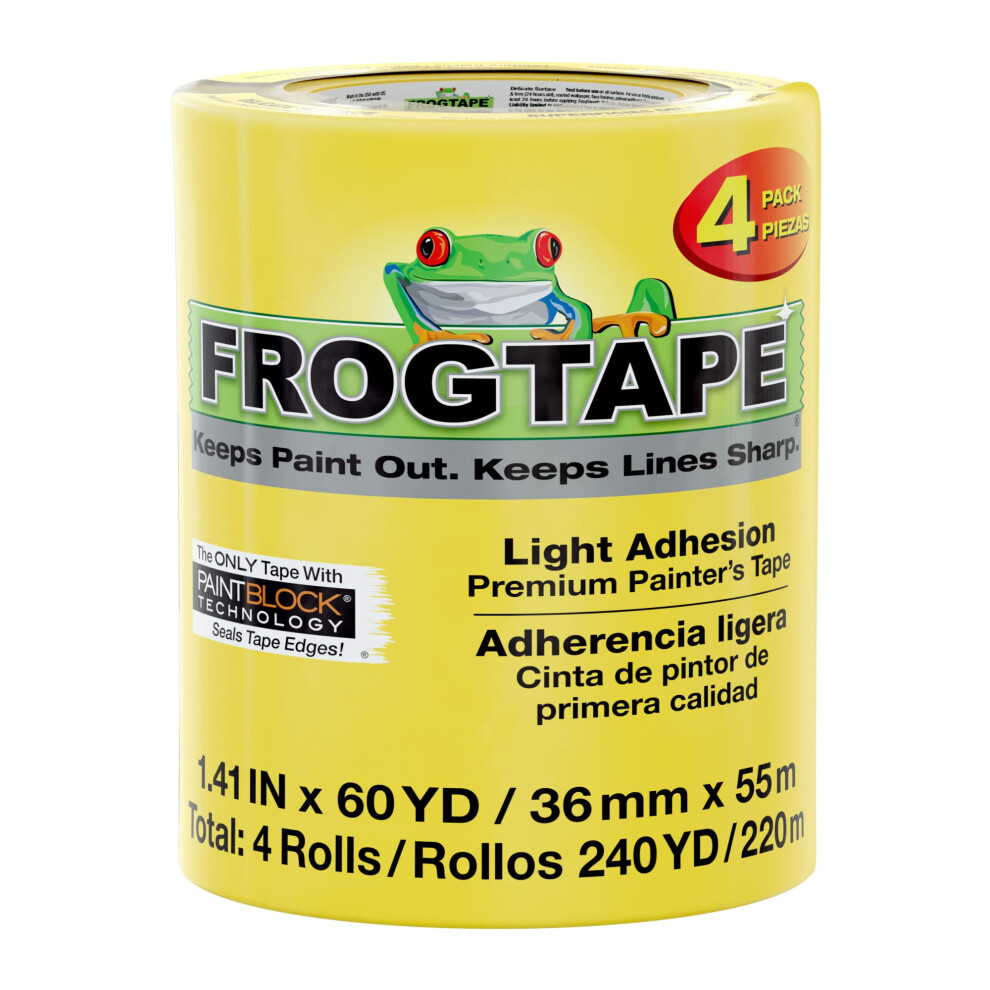 Frogtape Delicate Surface Painter's Tape With Paintblock 1.41 Inch X 075353120644