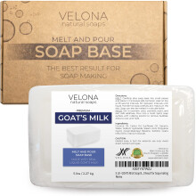 velona 5 LB - GeitenMELK Zeepbasis SLS/SLES vrij | Smelt en giet | Natuurlijke repen voor het beste resultaat bij het maken van zeep