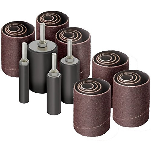 LINE10 Tools 28 Pack Sanding Drum and Sleeves Set for Drill  2-inch Lo