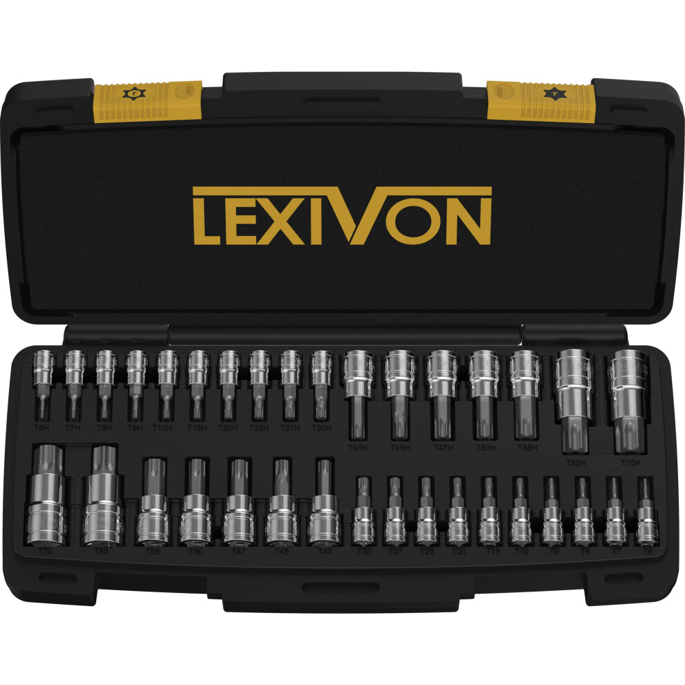 Lexivon Master Torx Bit Socket Set Premium S2 Alloy Steel Complete 3 840025256729