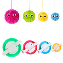 Pom Pom Maker 4 Sizes Pompom Maker Tool Set for Fluff Ball Weave DIY