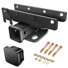 Nilight 2-Zoll-Heckstostangen-Anhngerkupplungs-Empfnger-Kit kompatibel fr 2018 2019 2020 2021 2022 2023 2024 2025 Wrangler JL JLU 4-Trer und 2-T