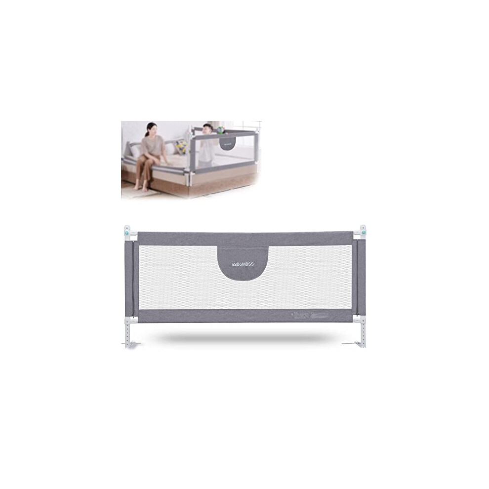 MBQMBSS Bed Rails for Toddlers - 60 70 80 Inch Extra Long Baby Bed Rai