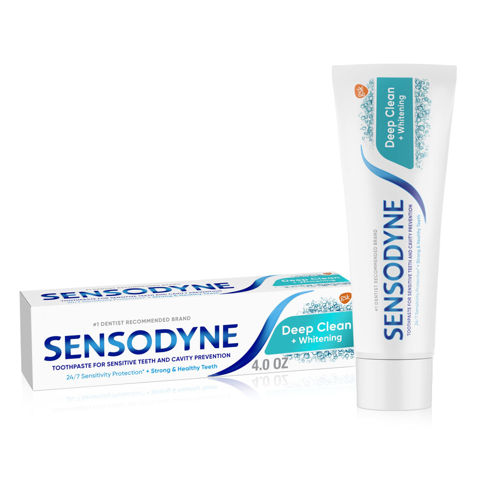 Sensodyne Deep Clean Sensitive Toothpaste  Cavity Prevention and Sensi