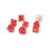 Sirius a Dice Translucentn Red Resin Kostky Set 2