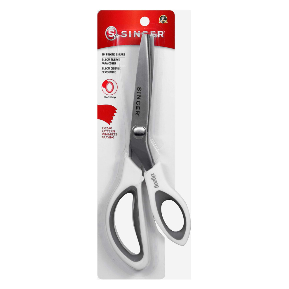 SINGER 9"" Pinking Shears - Zig Zag Scissors for Fabric