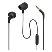 JBL Endurance Run 2 Wired - Cuffie Sportive In-Ear Impermeabili, Suono JBL Pure Bass, Chiamate Hands-Free (Nere)