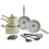 Tefal T-fal Ανακυκλωμένο Σετ Κεραμικών Αντικολλητικών Σκευών 12 Τεμ, Ασφαλές για Φούρνο 350F 1