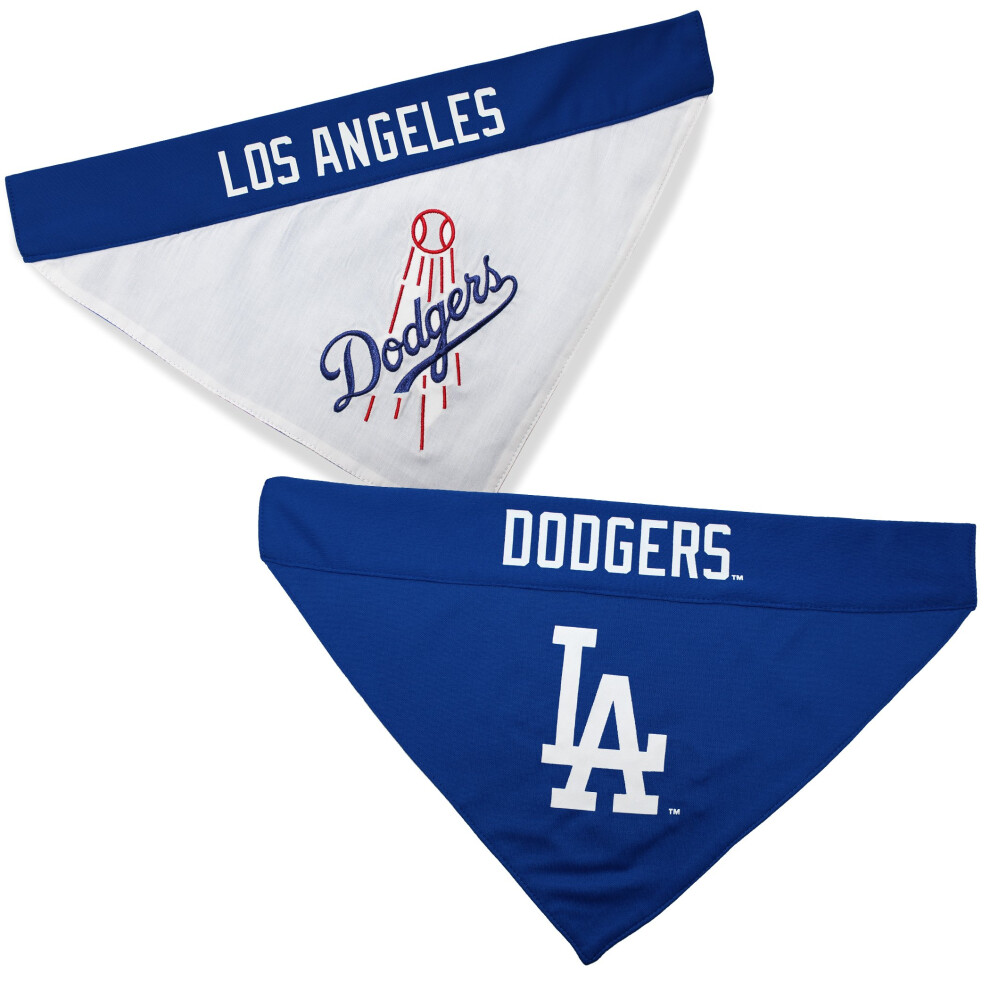 Pets First LAD-3217-L-XL MLB Los Angeles Dodgers Reversible Pet Bandan