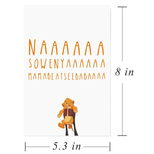 Αστεία Κάρτα για Νεογέννητο, Lion King Simba Χαιρετιστήρια Κάρτα για Αγόρι Κορίτσι 2